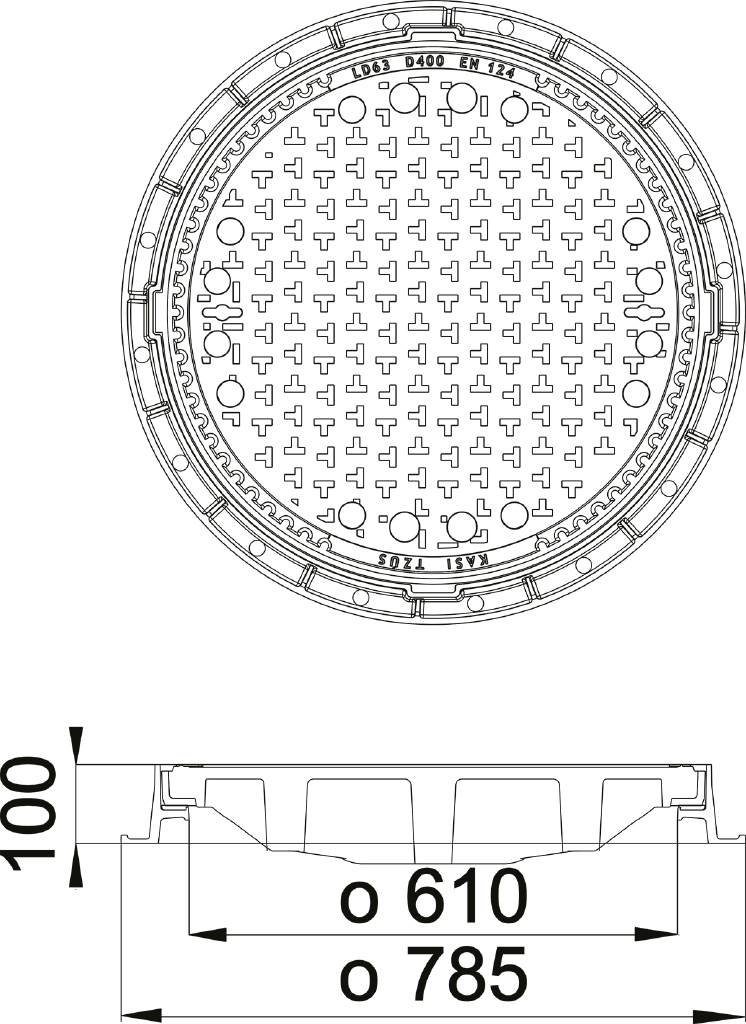 Abdeckung KDL63