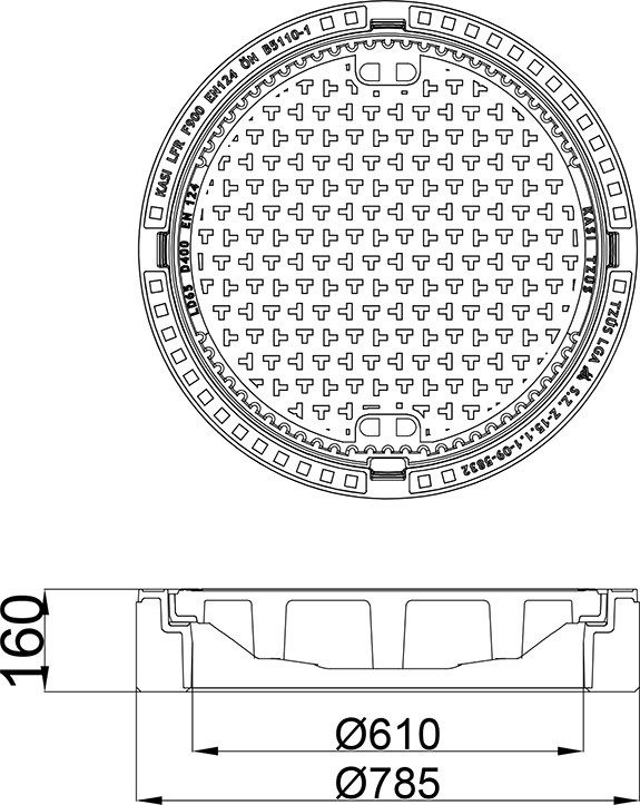 Abdeckung KDTE65
