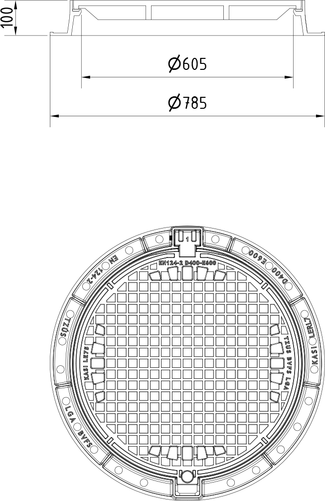 Abdeckung KEL76