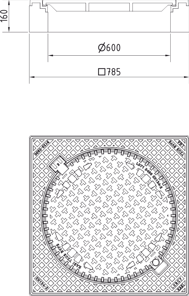Abdeckung KDC74