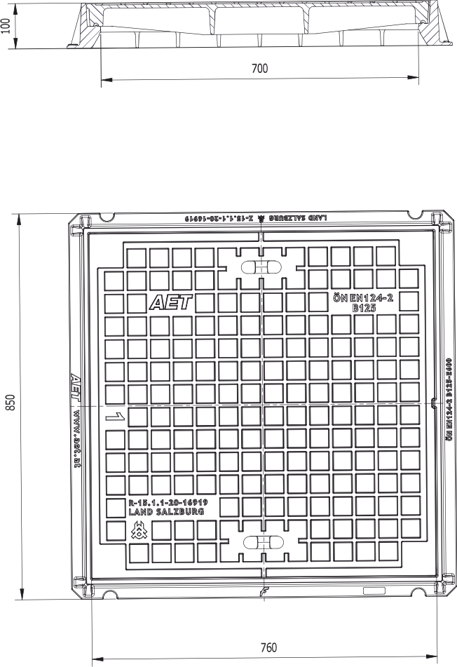 Abdeckung WGSK7070-125